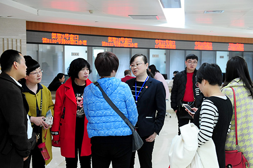 新乡市住房公积金管理中心,许昌市住房公积金管理中心考察团莅临我中心参观考察